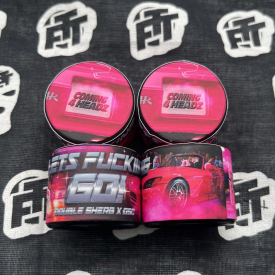 Coming4Headz & Down Om - Let's Fucking Go! (Double Sherb x GSC) 70u-149u Cold Cured Rosin (2g) 