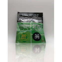 POWERplant! by SUPERCHILL & Hash Era - Green Apple Fruit Chew Edibles (200mg)