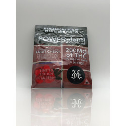 POWERplant! by SUPERCHILL & Hash Era - Limited Edition Cranberry Fruit Chew Edibles (200mg)