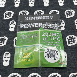 POWERplant by SuperChillAF & Hash Era - Sour Green Apple Fruit Chews (200mg)